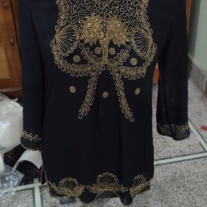 Hand Embroidered Chiffon Kaftan Tops
