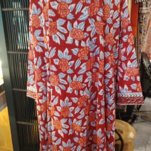 Long SLeeve Beautiful Greesize Handloom Dress Available in 3 Beautiful Colours